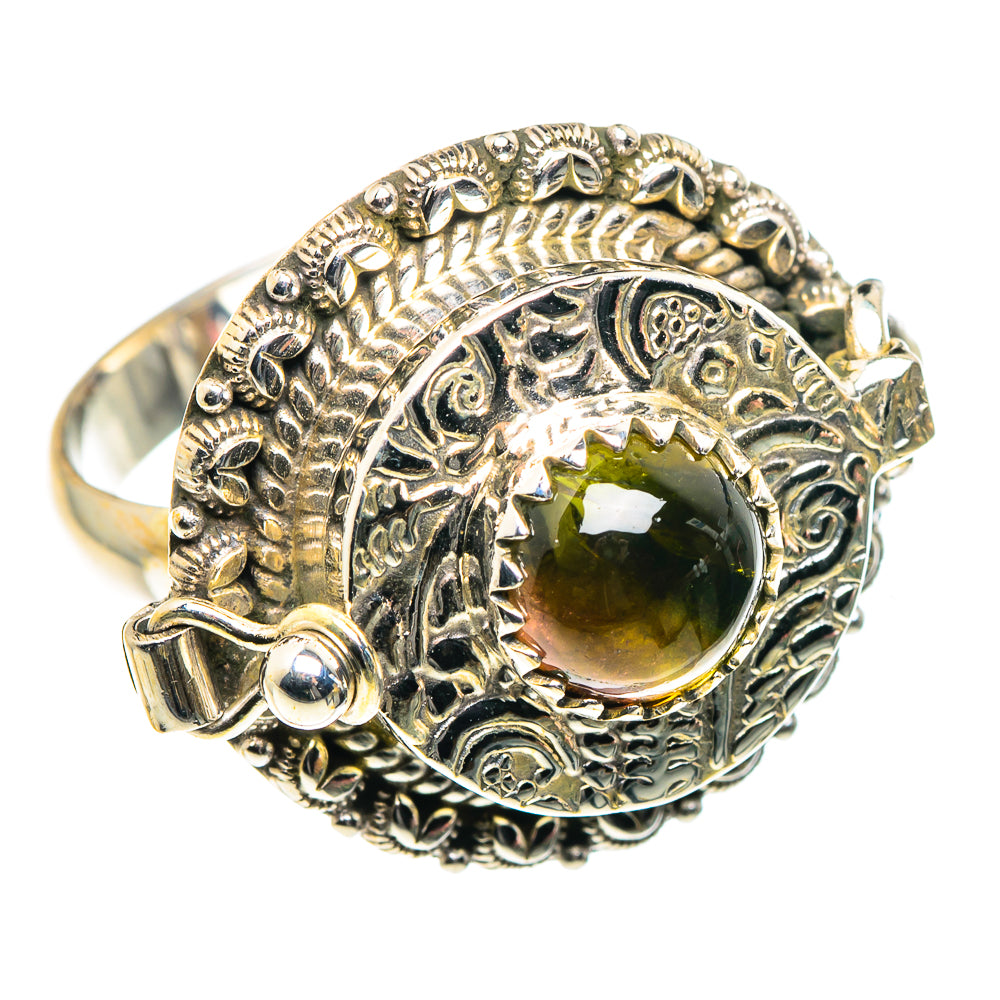 Green Tourmaline Rings handcrafted by Ana Silver Co - RING87781