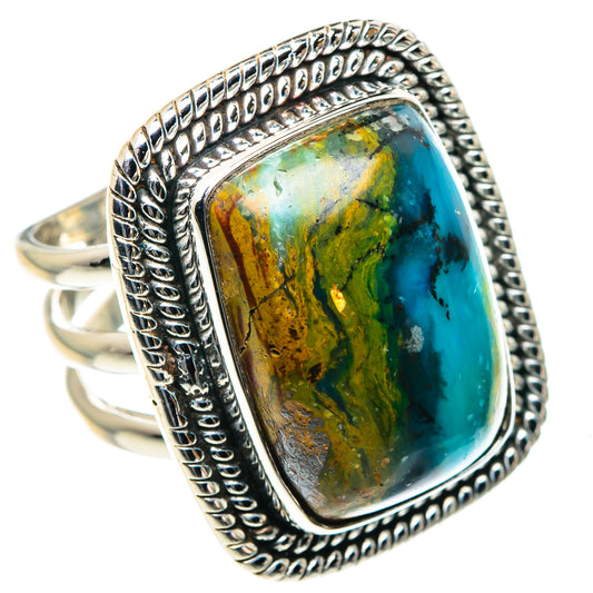 Peruvian Opal Rings handcrafted by Ana Silver Co - RING87787