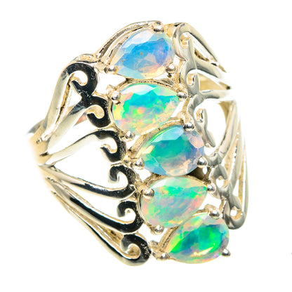 Ethiopian Opal Rings handcrafted by Ana Silver Co - RING87808