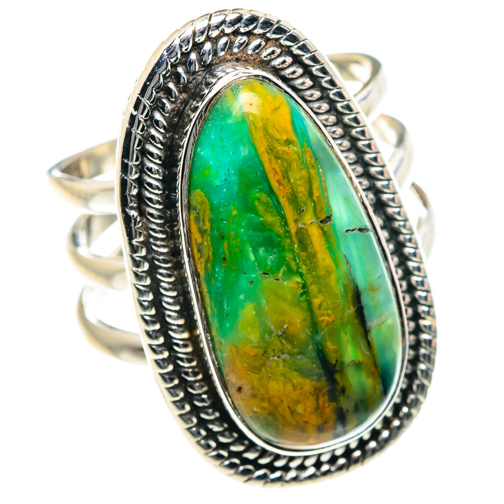 Peruvian Opal Rings handcrafted by Ana Silver Co - RING87821