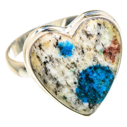 K2 Blue Azurite Rings handcrafted by Ana Silver Co - RING87827