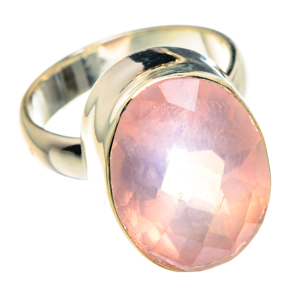 Rose Quartz Rings handcrafted by Ana Silver Co - RING87837
