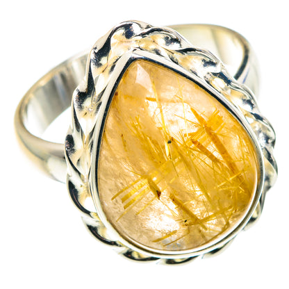 Rutilated Quartz Rings handcrafted by Ana Silver Co - RING87841