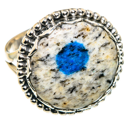 K2 Blue Azurite Rings handcrafted by Ana Silver Co - RING87849