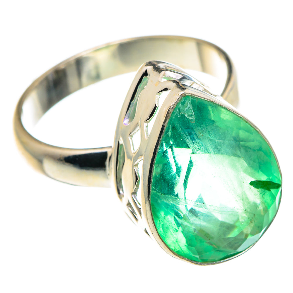 Green Fluorite Rings handcrafted by Ana Silver Co - RING87851