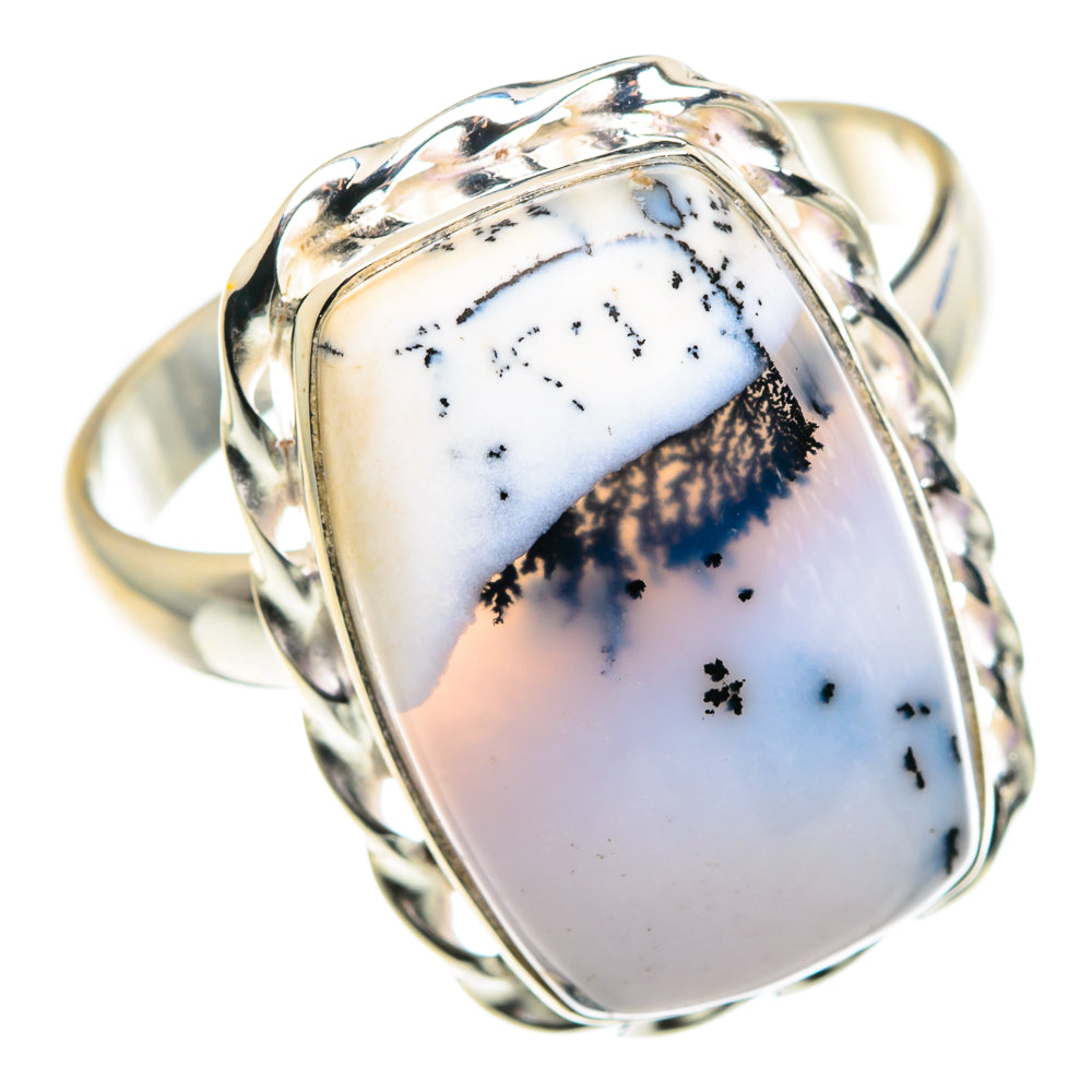 Dendritic Opal Rings handcrafted by Ana Silver Co - RING87862