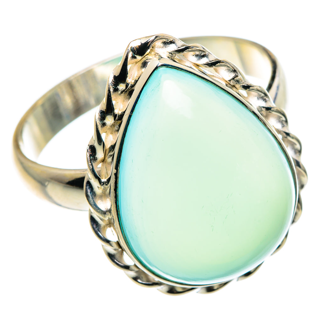 Aqua Chalcedony Rings handcrafted by Ana Silver Co - RING87866