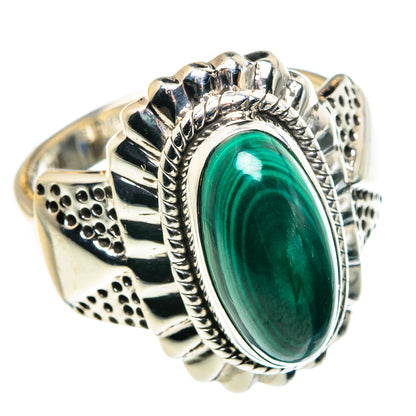 Malachite Rings handcrafted by Ana Silver Co - RING87870