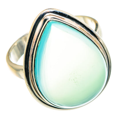 Aqua Chalcedony Rings handcrafted by Ana Silver Co - RING87884
