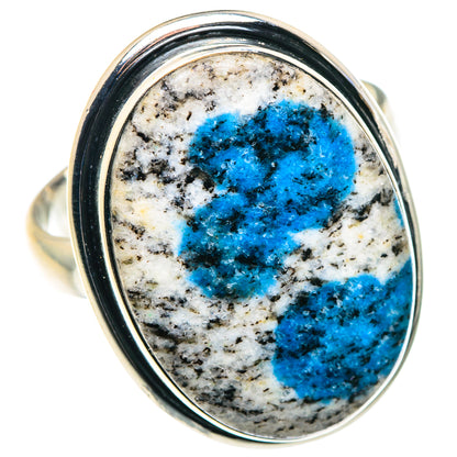 K2 Blue Azurite Rings handcrafted by Ana Silver Co - RING87885