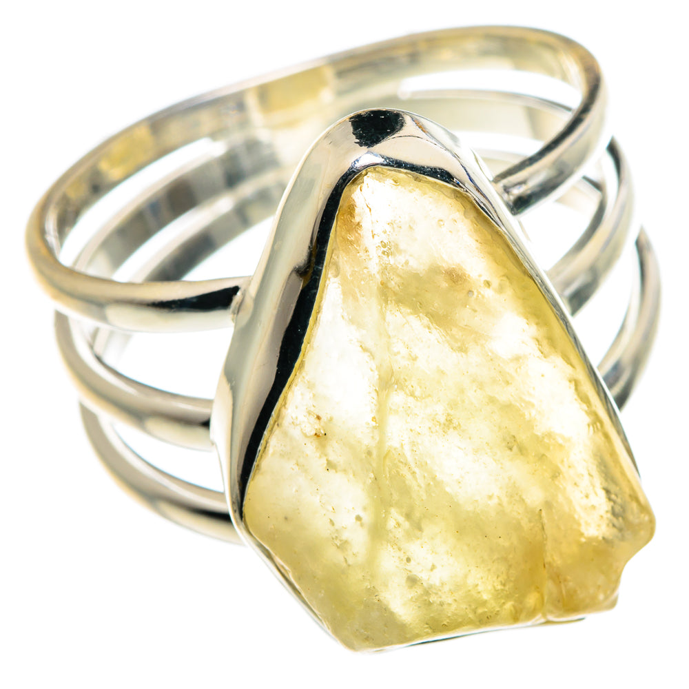Libyan Desert Glass Rings handcrafted by Ana Silver Co - RING87889