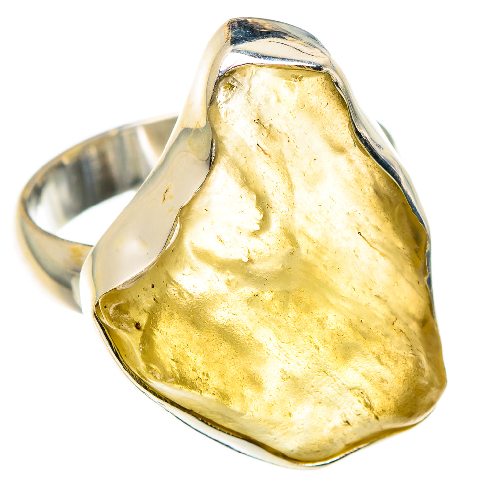 Libyan Desert Glass Rings handcrafted by Ana Silver Co - RING87890