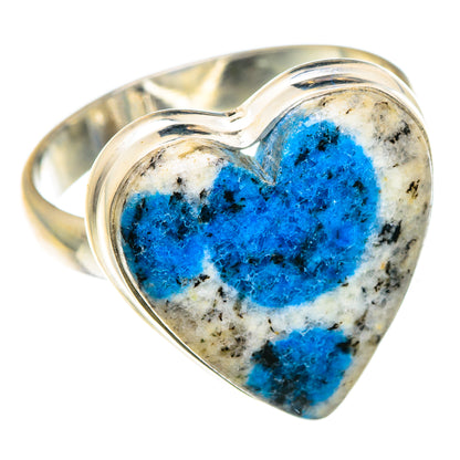 K2 Blue Azurite Rings handcrafted by Ana Silver Co - RING87901