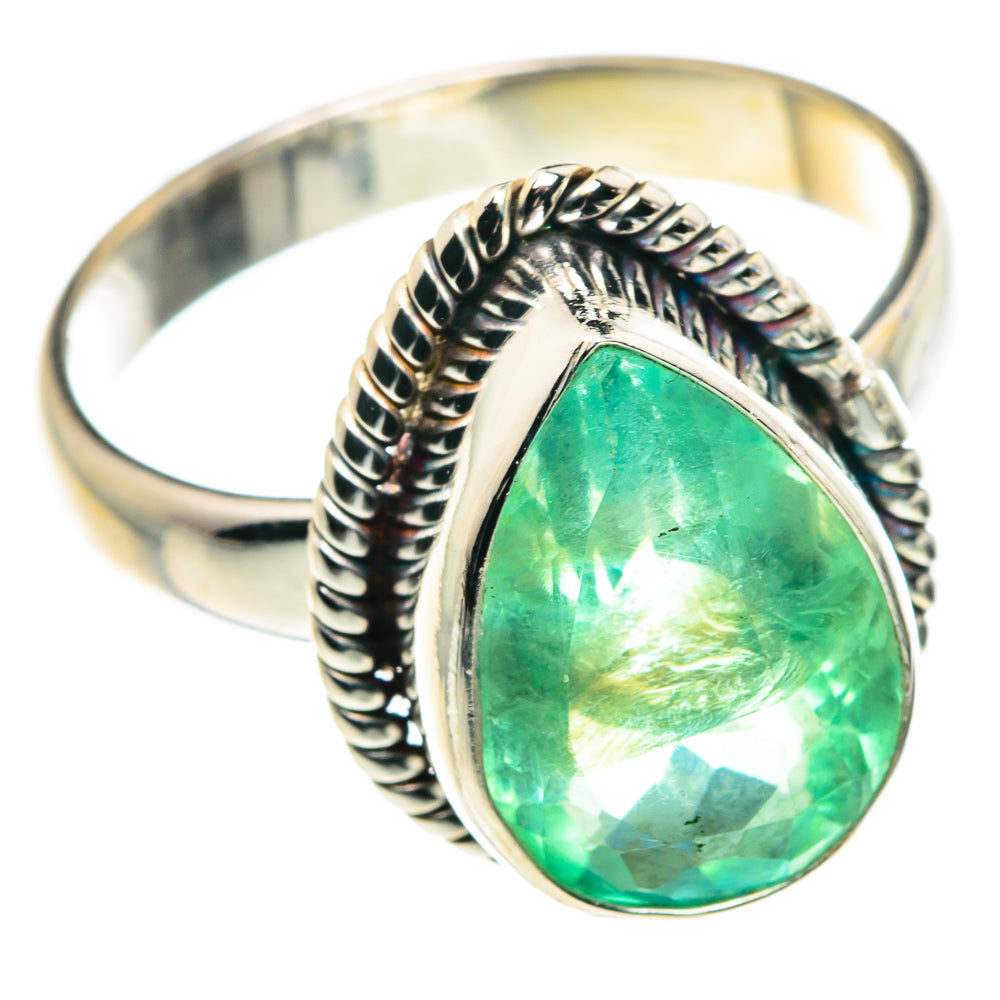 Green Fluorite Rings handcrafted by Ana Silver Co - RING87902