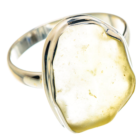 Libyan Desert Glass Rings handcrafted by Ana Silver Co - RING87905 - Photo 2