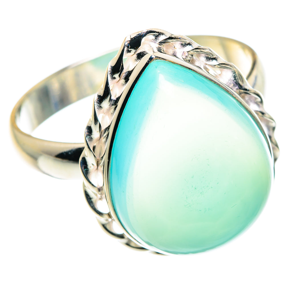 Aqua Chalcedony Rings handcrafted by Ana Silver Co - RING87914