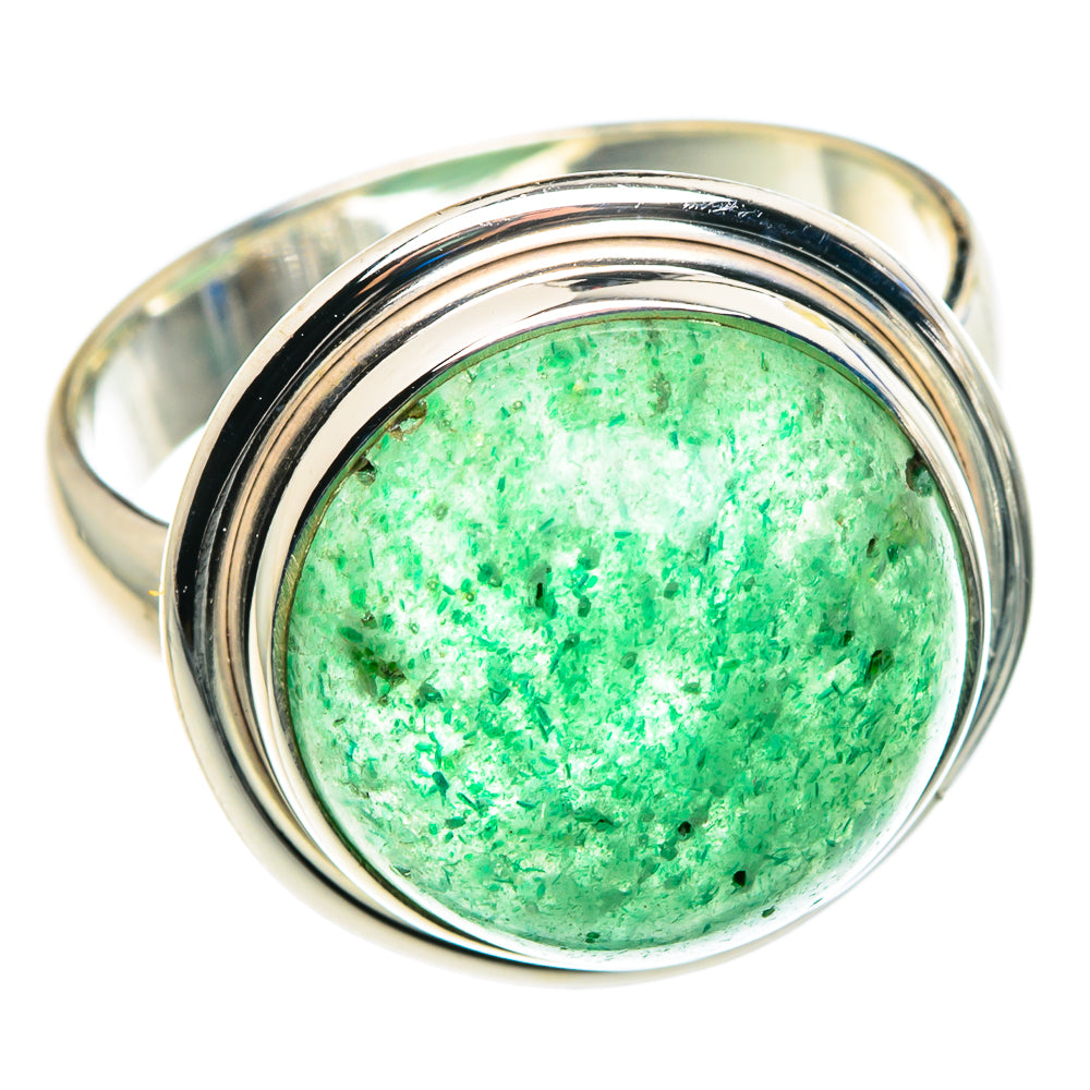 Green Aventurine Rings handcrafted by Ana Silver Co - RING87917