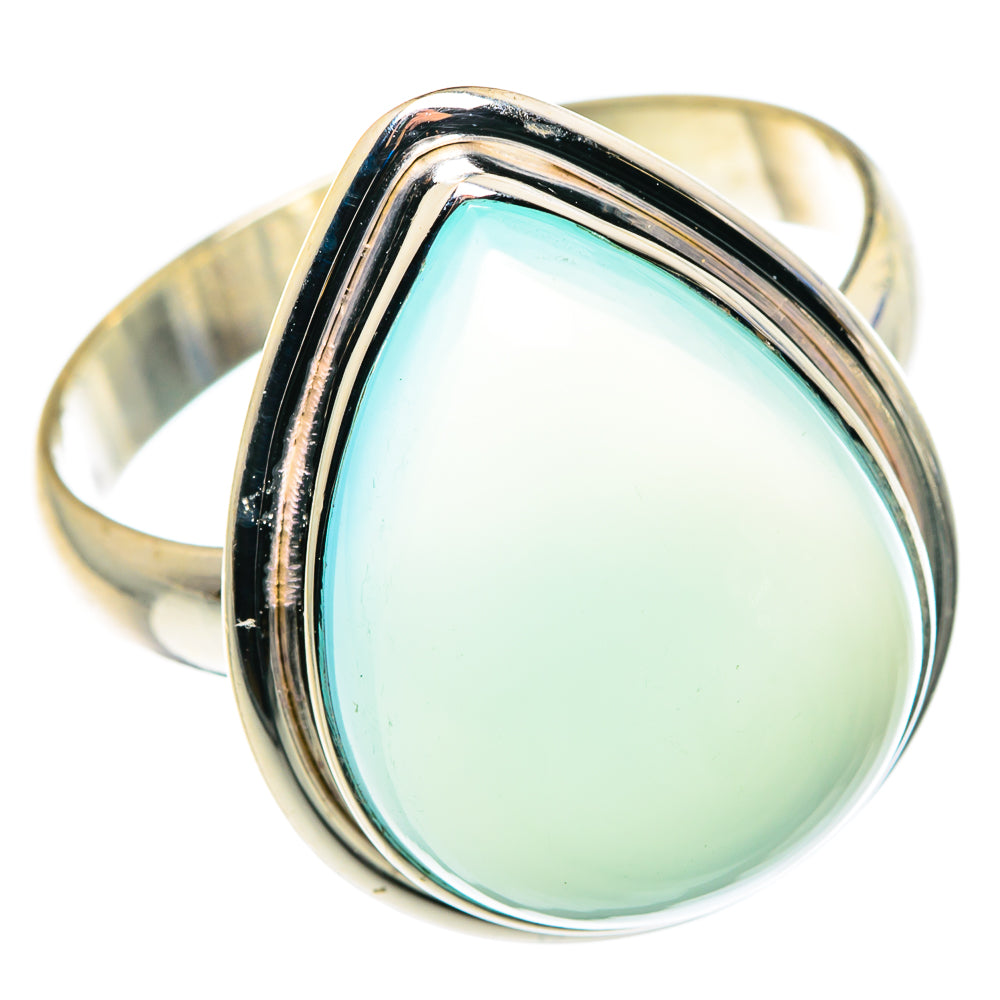 Aqua Chalcedony Rings handcrafted by Ana Silver Co - RING87926