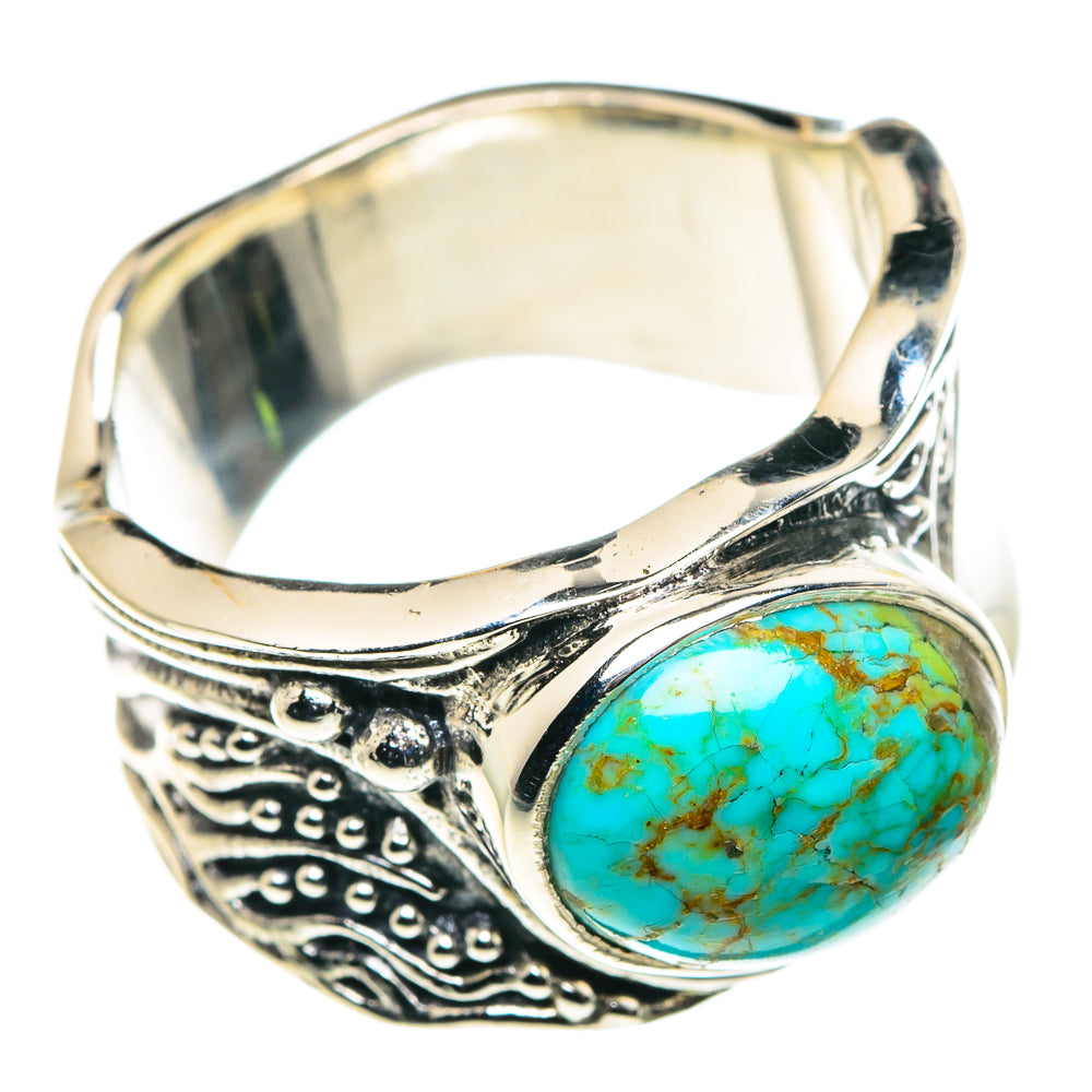 Tibetan Turquoise Rings handcrafted by Ana Silver Co - RING87928