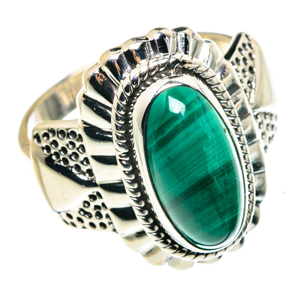 Malachite Rings handcrafted by Ana Silver Co - RING87931