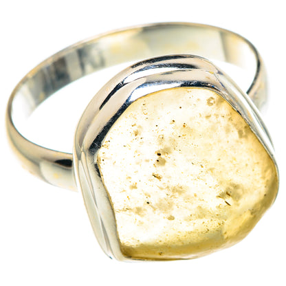 Libyan Desert Glass Rings handcrafted by Ana Silver Co - RING87933