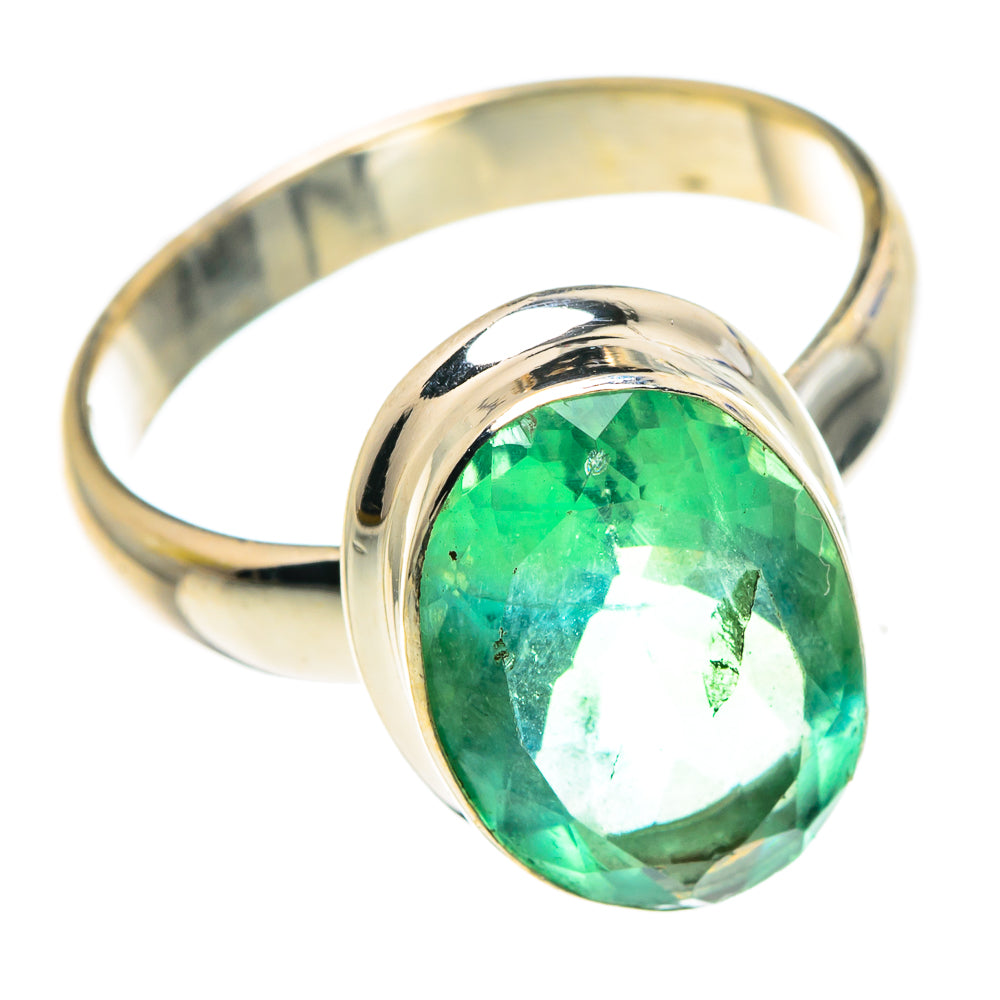 Green Fluorite Rings handcrafted by Ana Silver Co - RING87943