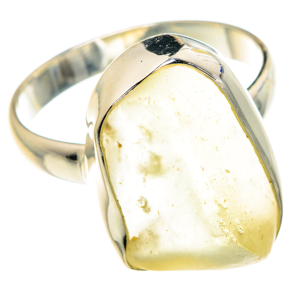 Libyan Desert Glass Rings handcrafted by Ana Silver Co - RING87944 - Photo 2