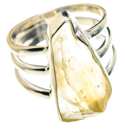 Libyan Desert Glass Rings handcrafted by Ana Silver Co - RING87945