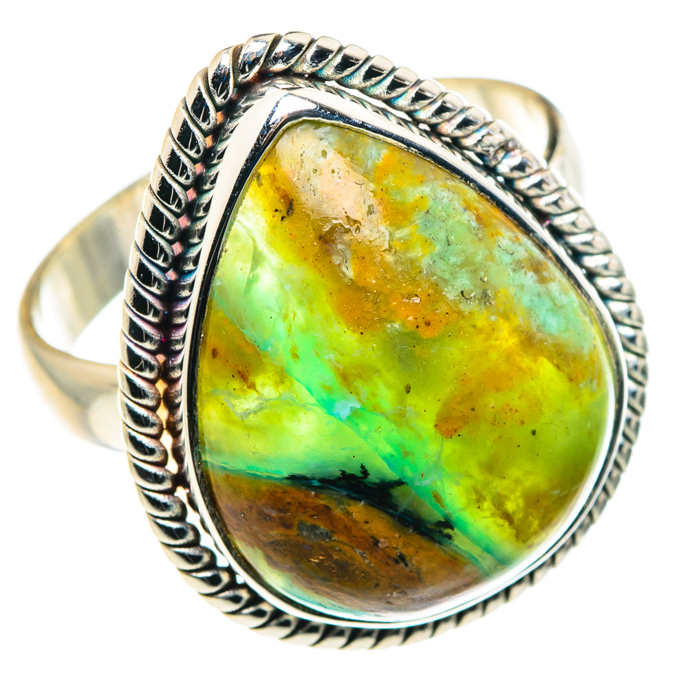 Peruvian Opal Rings handcrafted by Ana Silver Co - RING87951