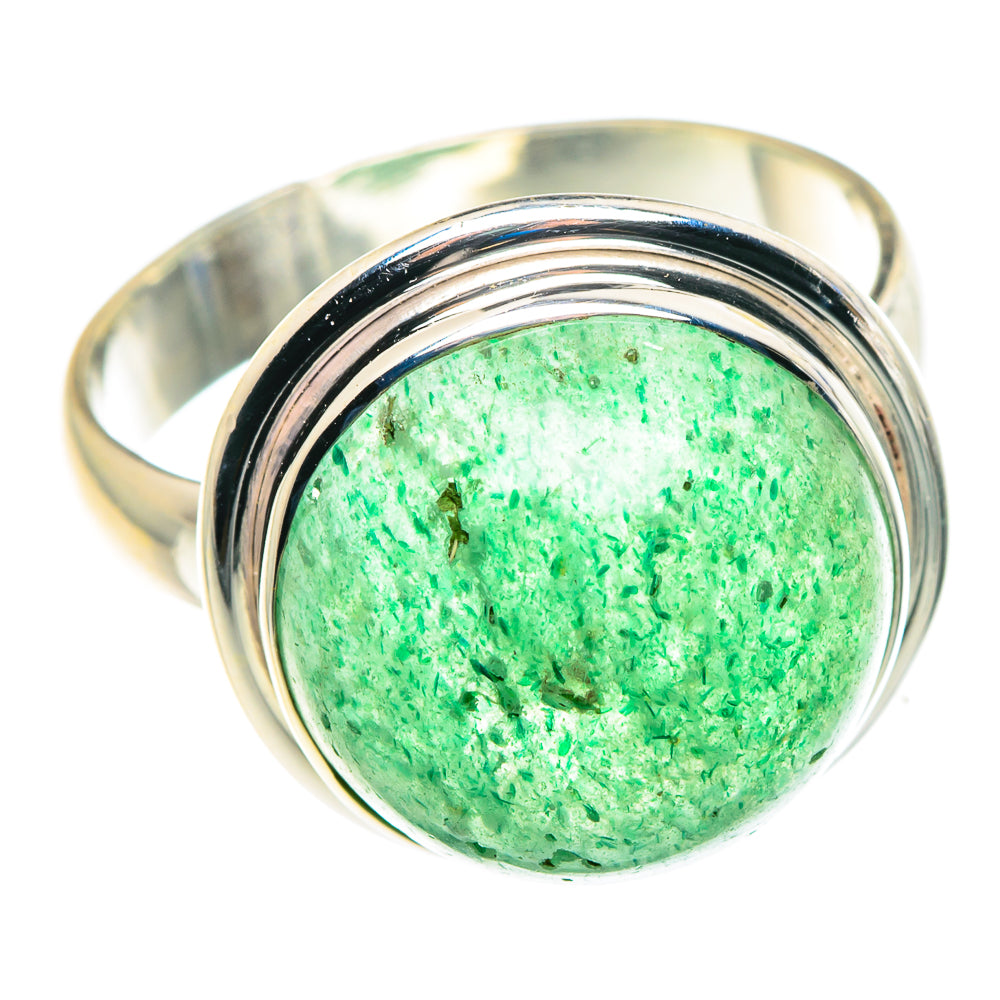 Green Aventurine Rings handcrafted by Ana Silver Co - RING87955