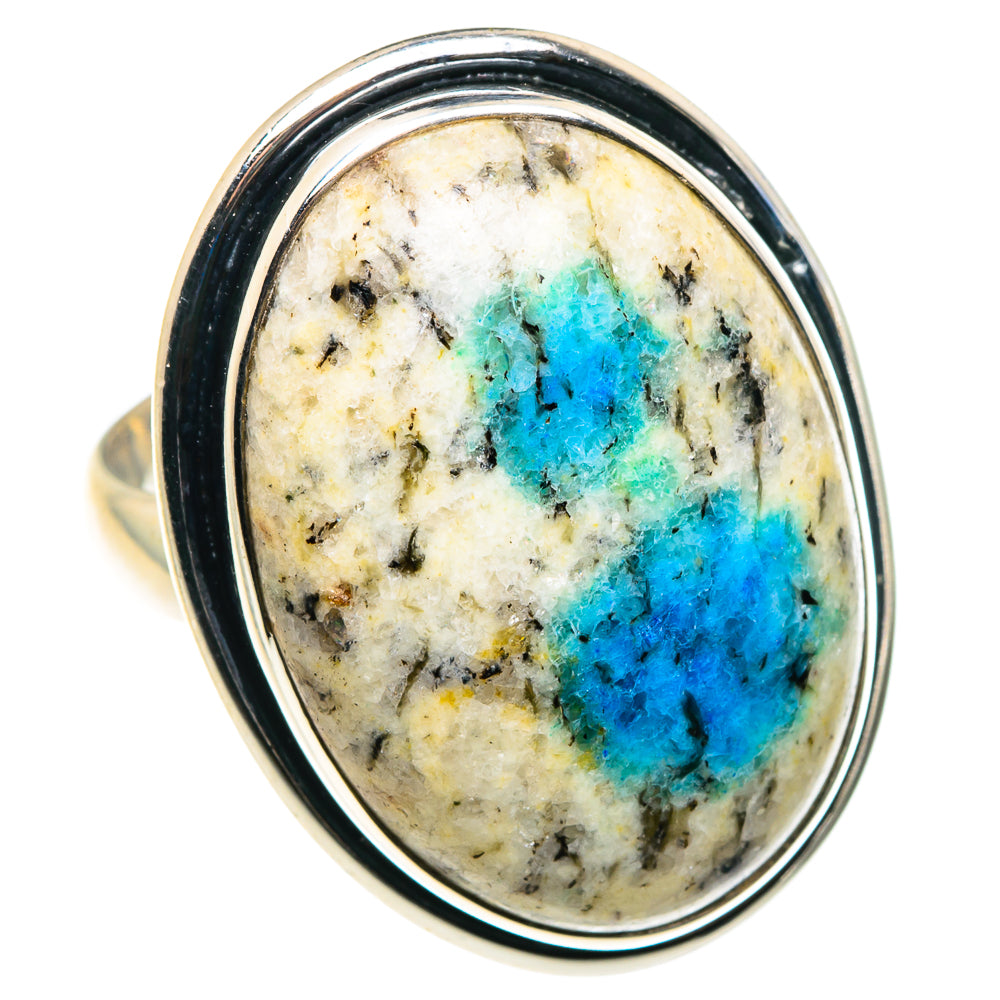 K2 Blue Azurite Rings handcrafted by Ana Silver Co - RING87963 - Photo 2