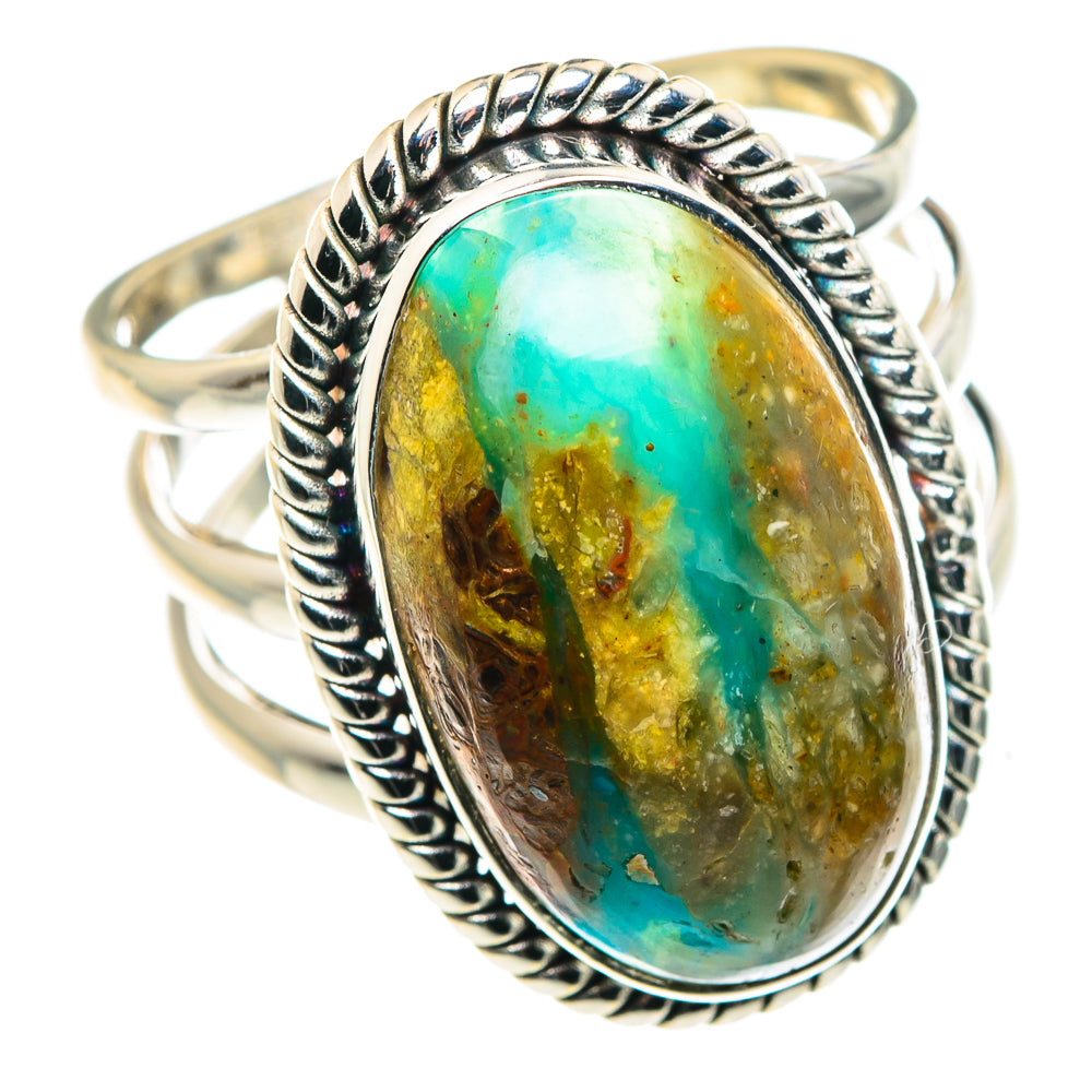 Peruvian Opal Rings handcrafted by Ana Silver Co - RING87964