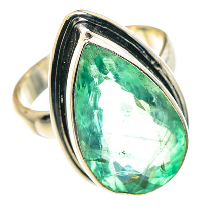 Green Fluorite Rings handcrafted by Ana Silver Co - RING87965 - Photo 2