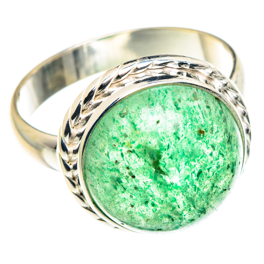 Green Aventurine Rings handcrafted by Ana Silver Co - RING87966