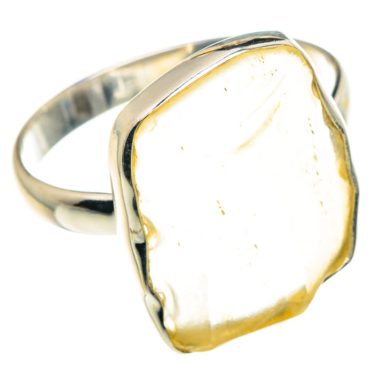 Libyan Desert Glass Rings handcrafted by Ana Silver Co - RING87968 - Photo 2