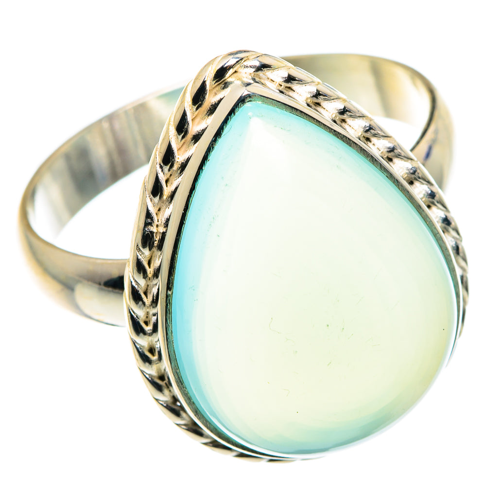 Aqua Chalcedony Rings handcrafted by Ana Silver Co - RING87974