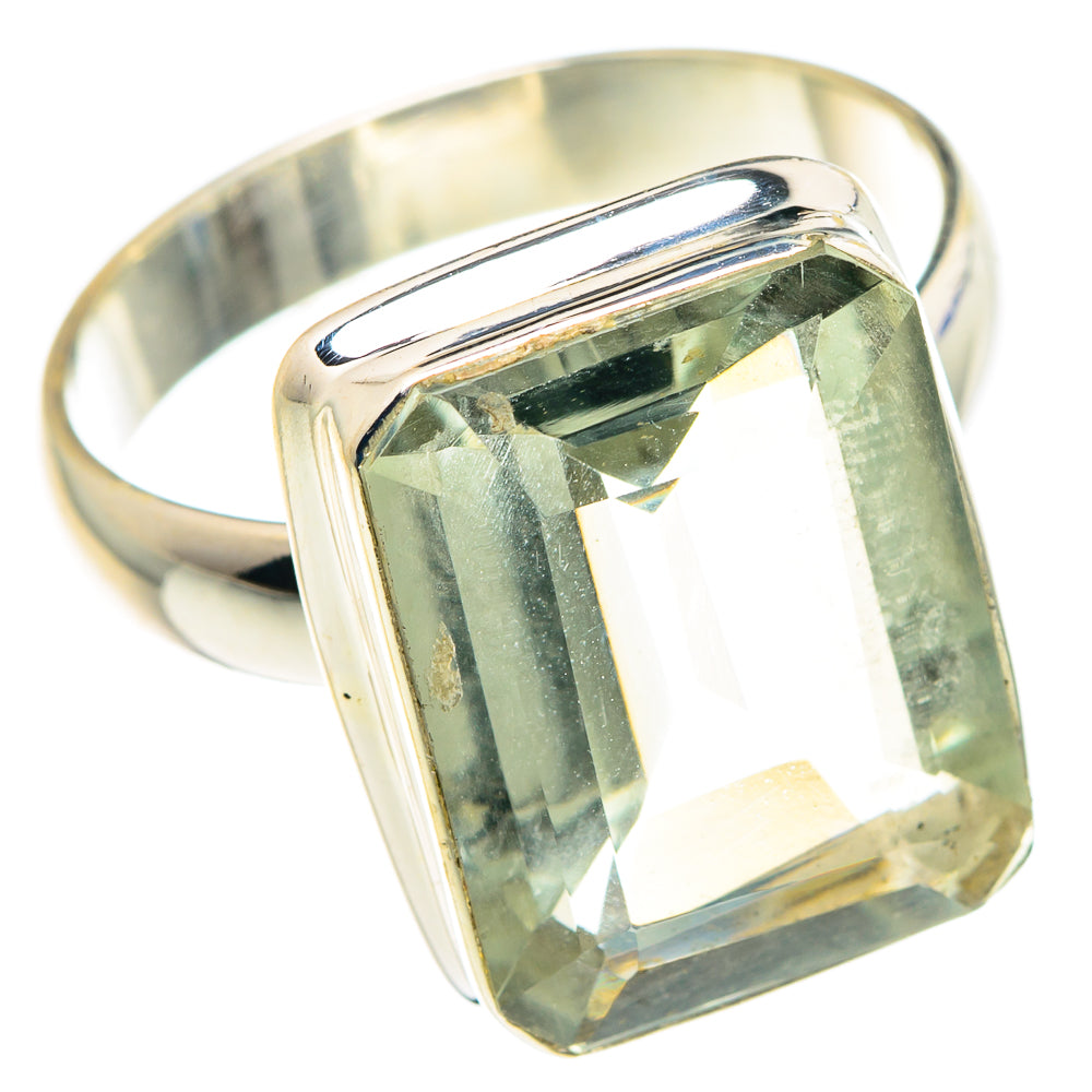 Green Amethyst Rings handcrafted by Ana Silver Co - RING87975