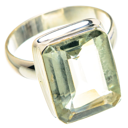 Green Amethyst Rings handcrafted by Ana Silver Co - RING87975