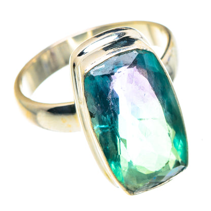Blue Fluorite Rings handcrafted by Ana Silver Co - RING87978