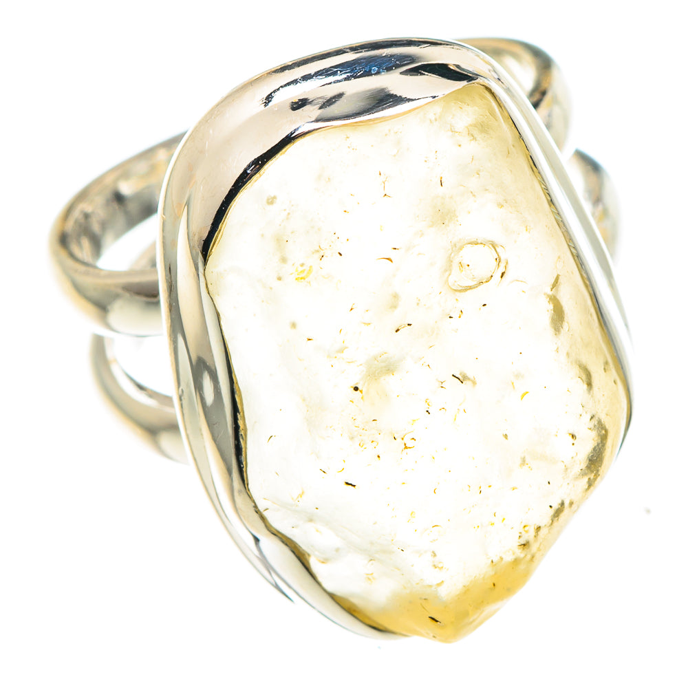 Libyan Desert Glass Rings handcrafted by Ana Silver Co - RING87979