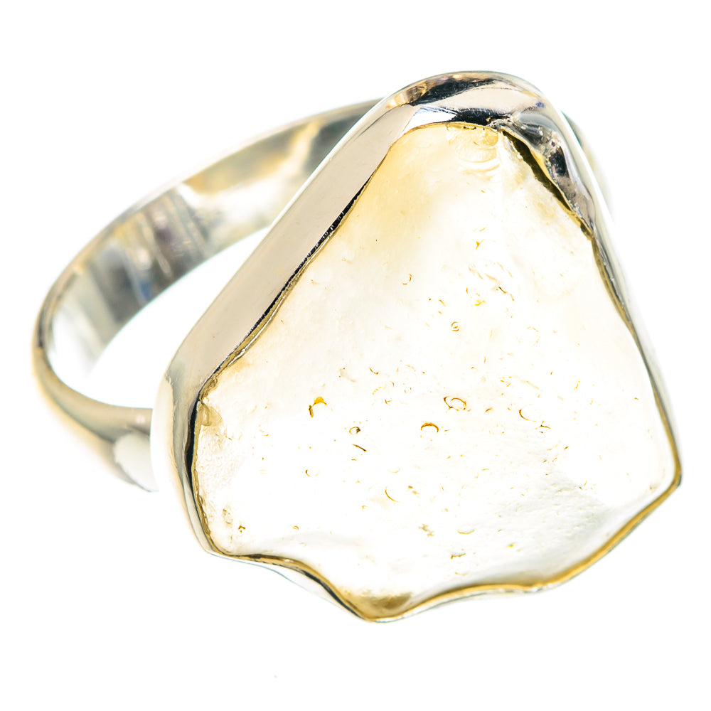 Libyan Desert Glass Rings handcrafted by Ana Silver Co - RING87982
