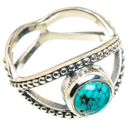 Tibetan Turquoise Rings handcrafted by Ana Silver Co - RING87984