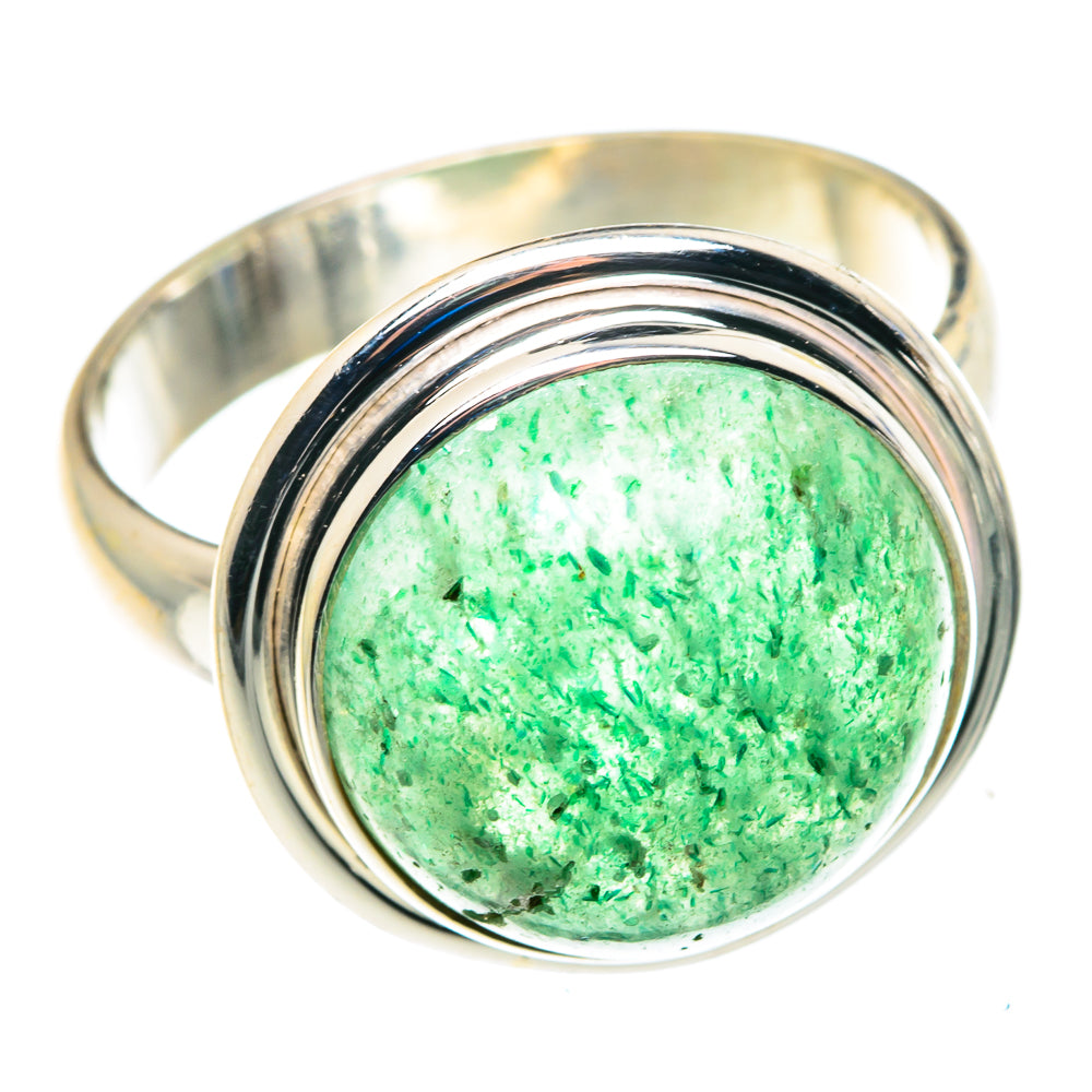 Green Aventurine Rings handcrafted by Ana Silver Co - RING87988