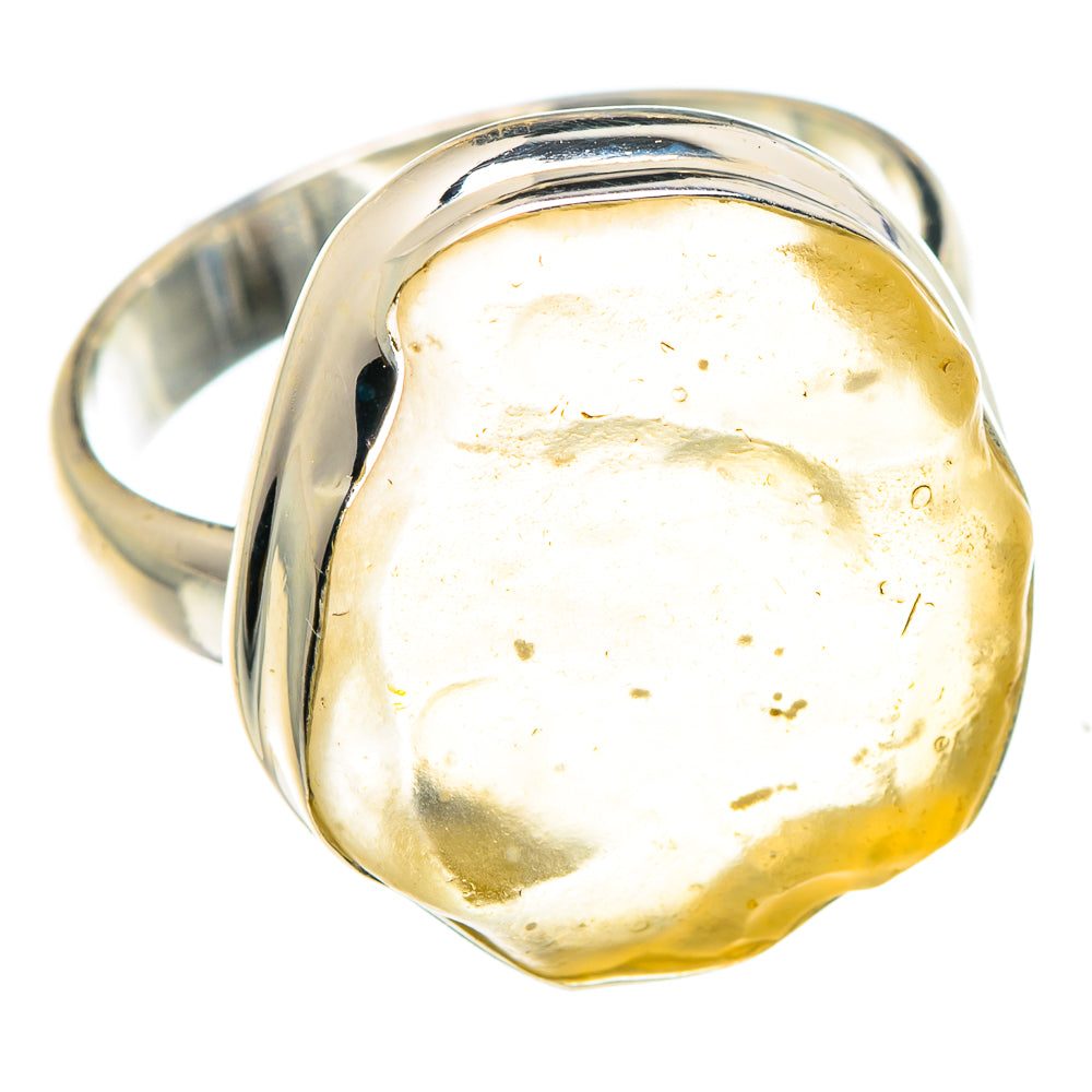Libyan Desert Glass Rings handcrafted by Ana Silver Co - RING87990