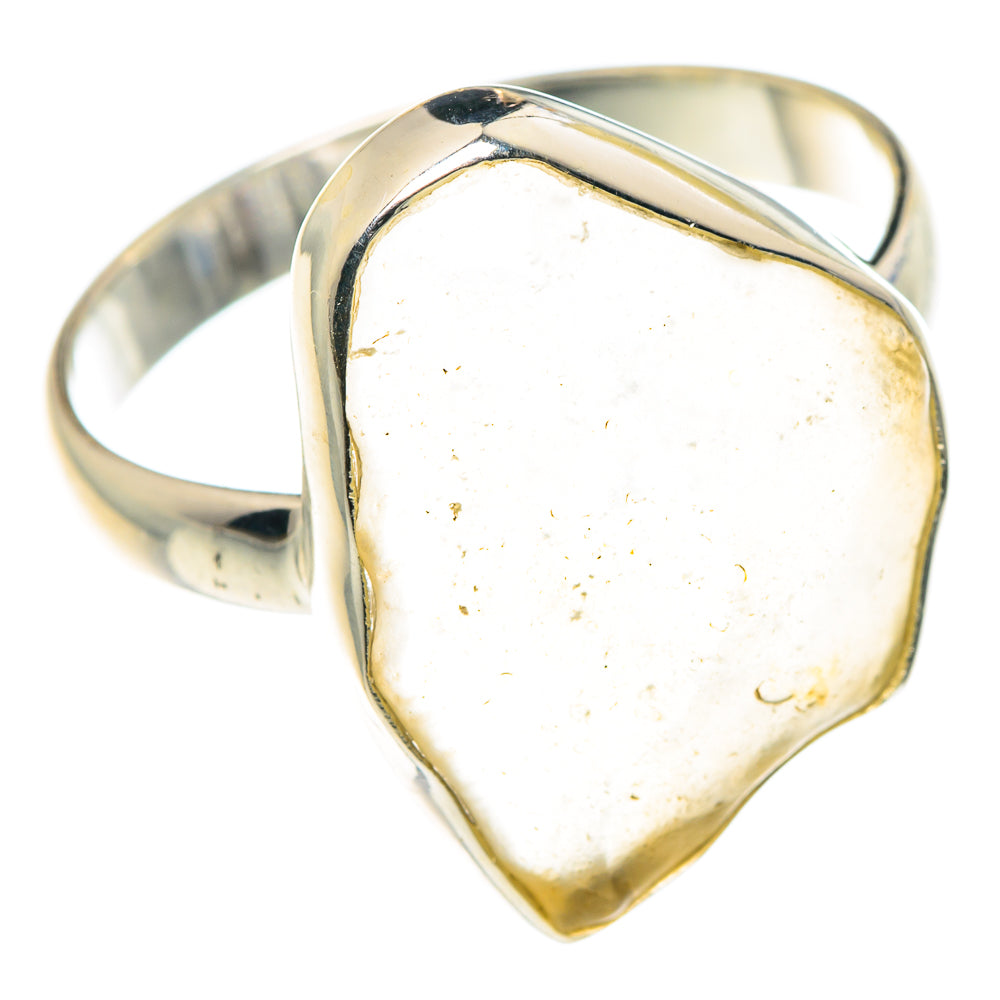Libyan Desert Glass Rings handcrafted by Ana Silver Co - RING87991 - Photo 2