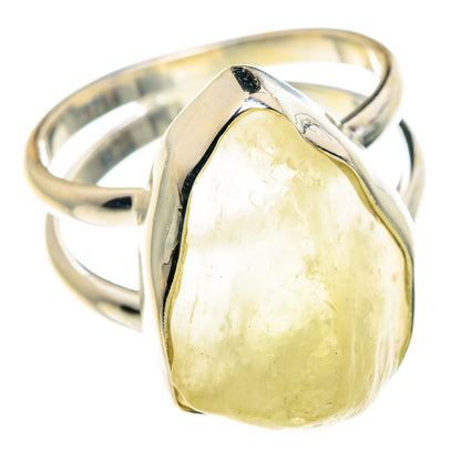 Libyan Desert Glass Rings handcrafted by Ana Silver Co - RING87992 - Photo 2