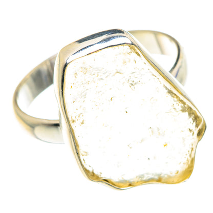 Libyan Desert Glass Rings handcrafted by Ana Silver Co - RING87993 - Photo 2