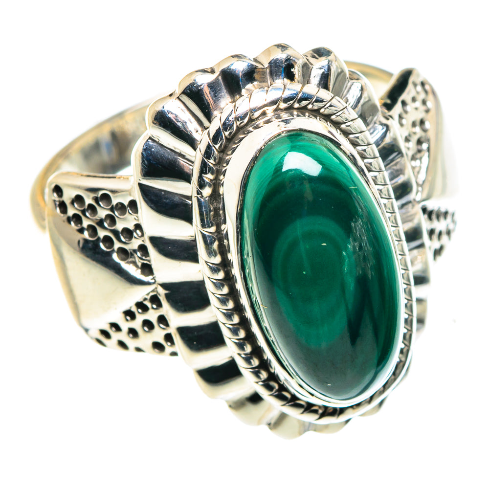 Malachite Rings handcrafted by Ana Silver Co - RING87997