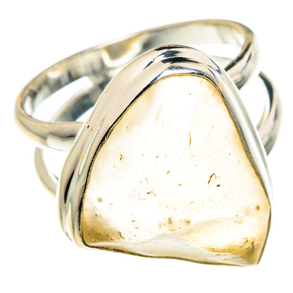Libyan Desert Glass Rings handcrafted by Ana Silver Co - RING87999 - Photo 2