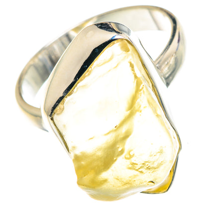 Libyan Desert Glass Rings handcrafted by Ana Silver Co - RING88000 - Photo 2